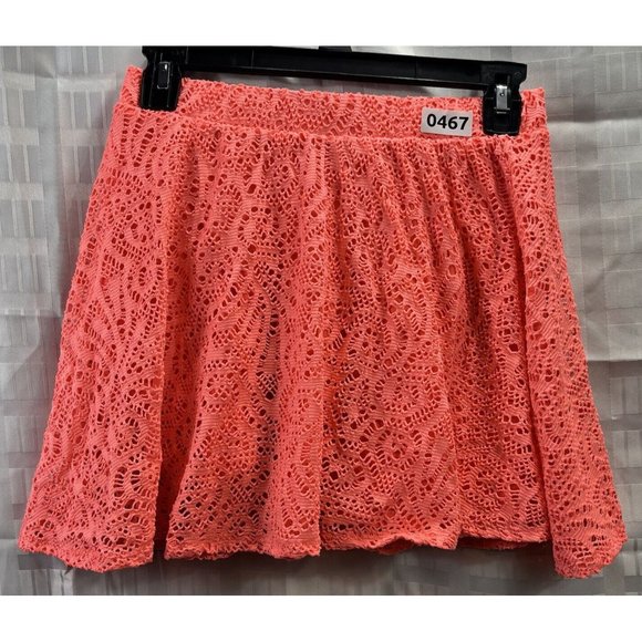 Aeropostale Women Mini Skirt Size M Color Orange - Picture 9 of 9